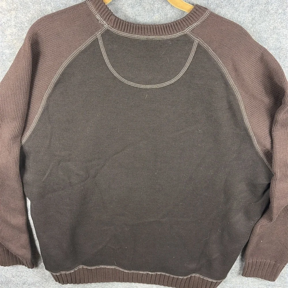 Tommy Bahama Crewneck Brown Pullover Men's Sweater Size XL